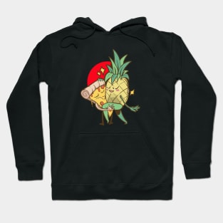 Funny Pineapple Pizza Forbidden Love Hawaiian Hoodie